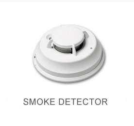 White wireless Smoke Detector by ADT