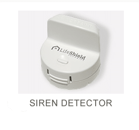 Siren Detector, white wireless security device
