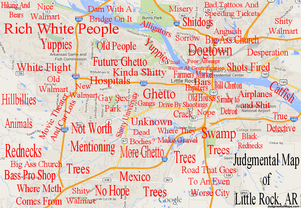 little rock ghetto map